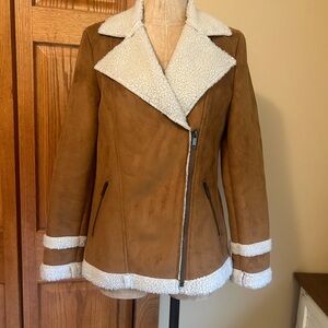 Women's Brown Shearling Jacket